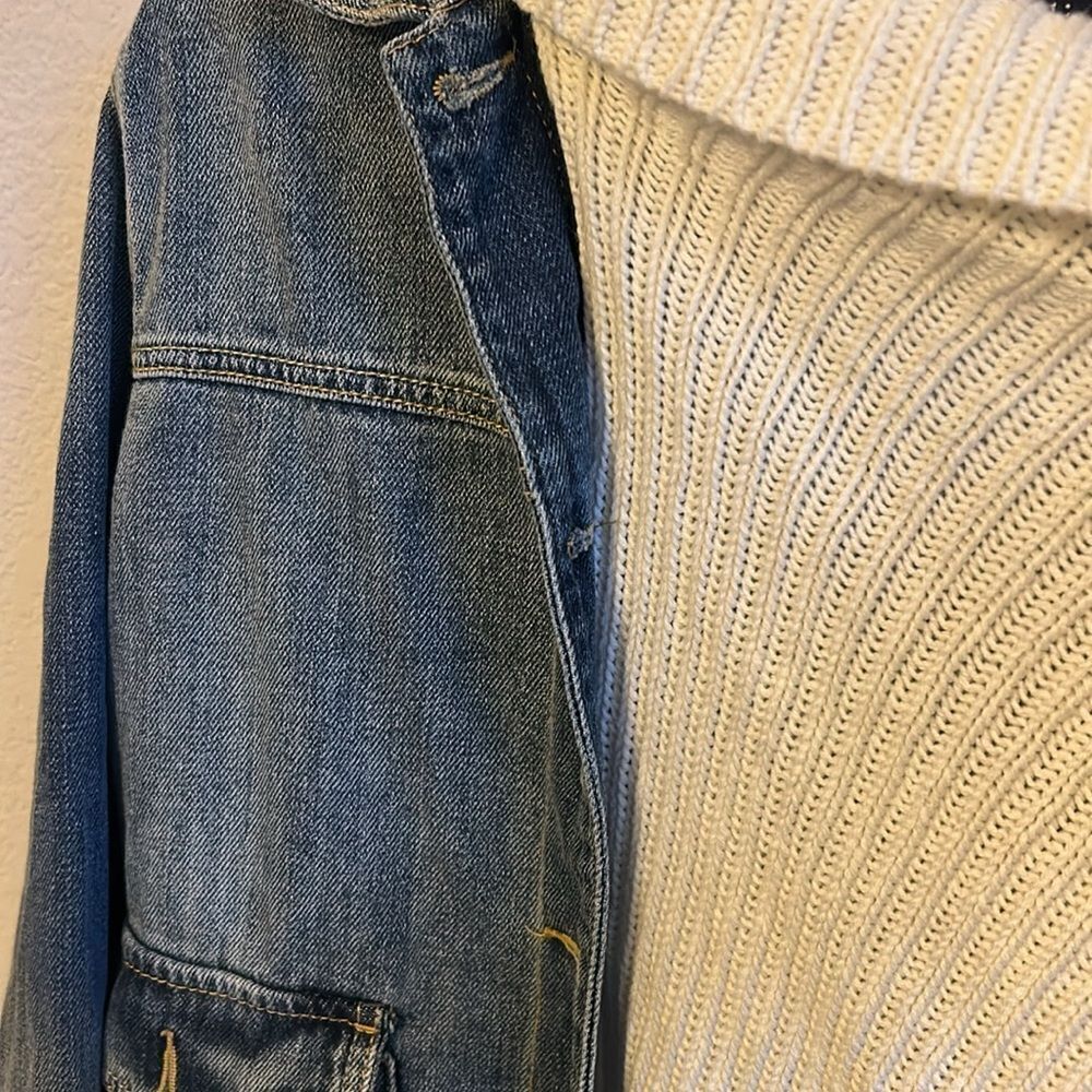 Abercrombie & Fitch Jeans Jacket with collar Sz XL - Picture 3 of 9